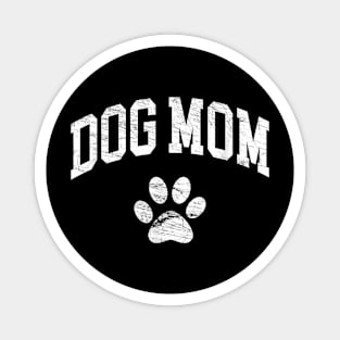 Dog Mom Distressed Dog Paw Magnet